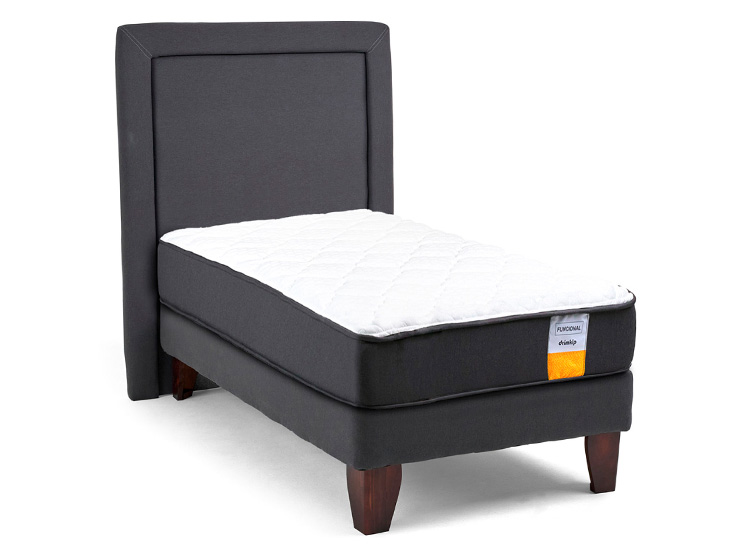 JUEGO DE DORMITORIO DRIMKIP CAMA EUROPEA FUNCIONAL 1.5 PLAZAS + RESPALDO - 2