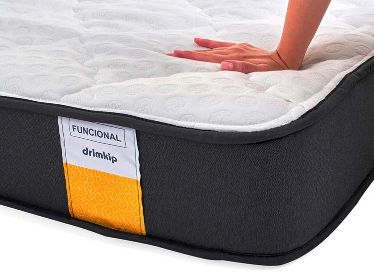 JUEGO DE DORMITORIO DRIMKIP CAMA EUROPEA FUNCIONAL 2 PLAZAS + RESPALDO + TOPPER - 3