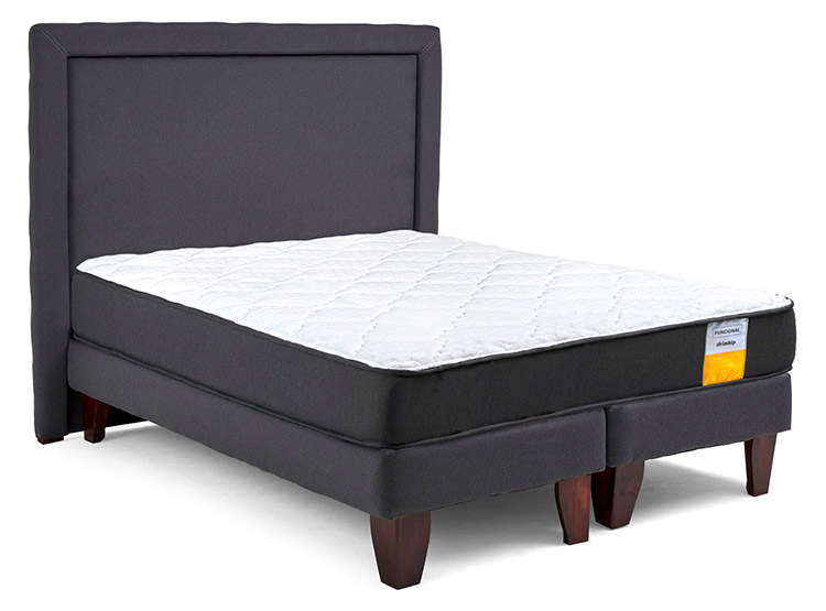 JUEGO DE DORMITORIO DRIMKIP CAMA EUROPEA FUNCIONAL KING + RESPALDO - 2