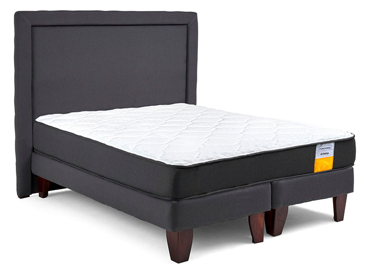 JUEGO DE DORMITORIO DRIMKIP CAMA EUROPEA FUNCIONAL SÚPER KING + RESPALDO - 2