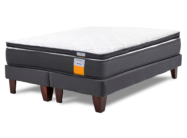 JUEGO DE DORMITORIO DRIMKIP CAMA EUROPEA FUNCIONAL SÚPER KING + TOPPER - 1