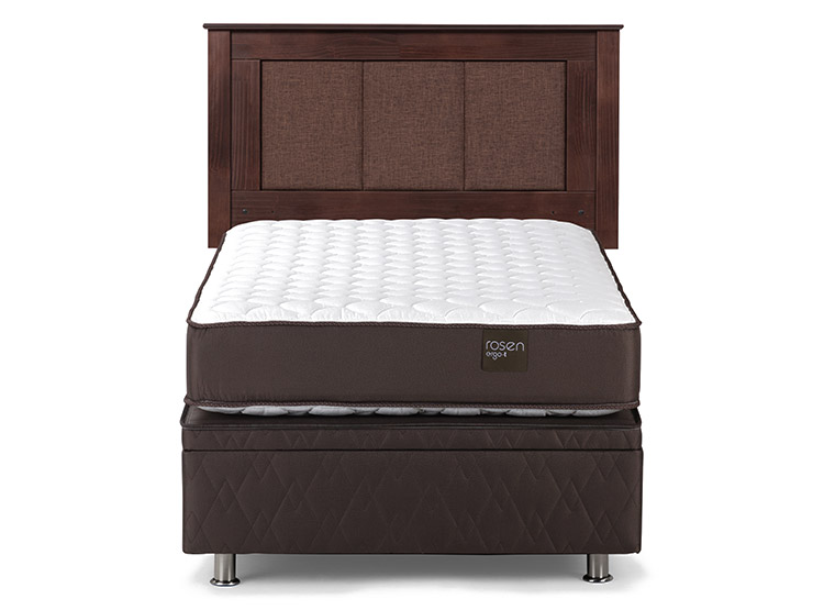 JUEGO DE DORMITORIO ROSEN CAMA BOXET ERGO T 1 PLAZA + RESPALDO RACHEL - 1