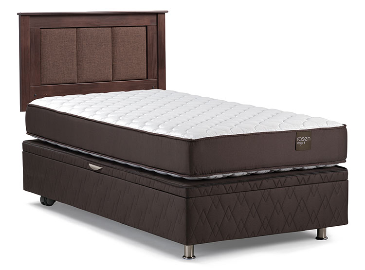 JUEGO DE DORMITORIO ROSEN CAMA BOXET ERGO T 1.5 PLAZAS + RESPALDO RACHEL - 2