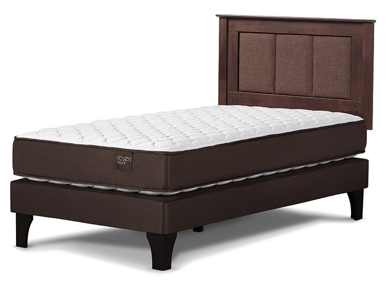 JUEGO DE DORMITORIO ROSEN CAMA EUROPEA ERGO T 1 PLAZA + RESPALDO RACHEL - 2