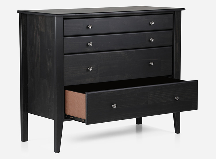 JUEGO DE DORMITORIO ROSEN CAMA EUROPEA TEMPO KING + RESPALDO ISSEY GRAFITO + COMODA BAKER - 4
