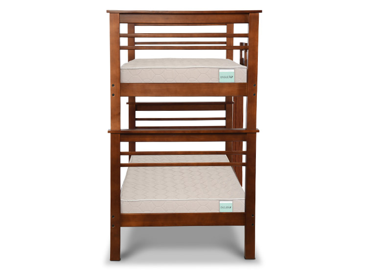 SET CIC CAMAROTE OXFORD 1 PLAZA MADERA CAFÉ + COLCHONES ENSUEÑO - 2