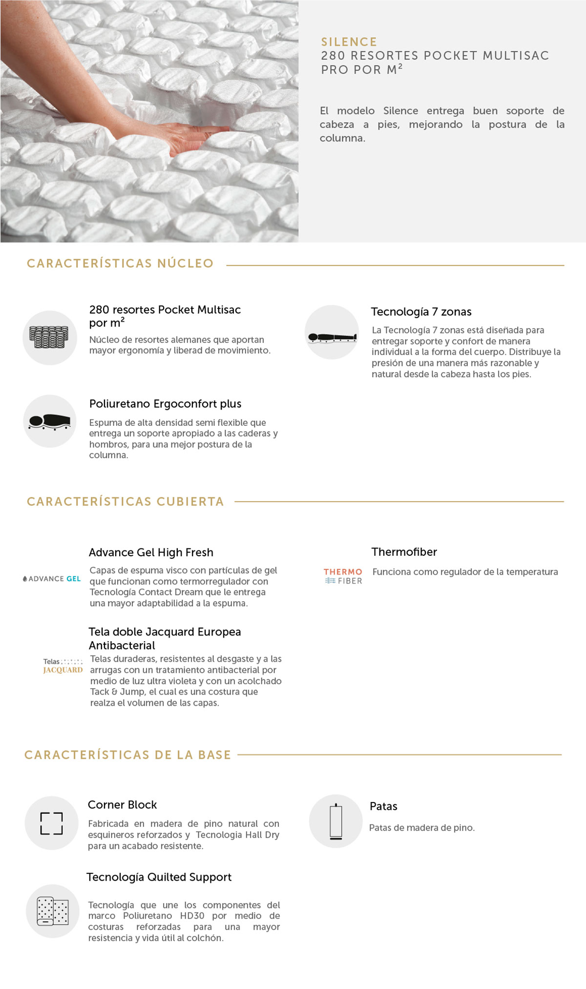 CAMA EUROPEA CANNON SILENCE 2 PL