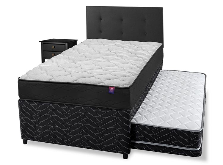 JUEGO DE DORMITORIO FLEX CAMA EUROPEA THERAPEDIC PLUS 1.5 PLAZAS + RESPALDO ROYAL + VELADOR ROVER - 2