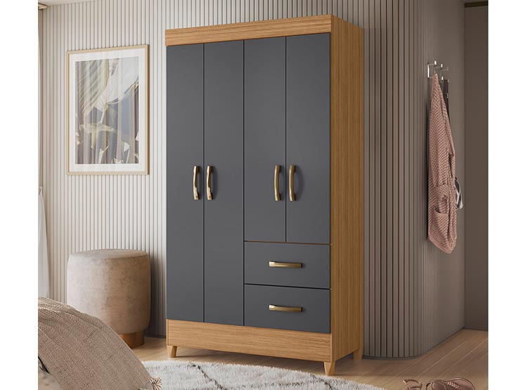 CLOSET VEKKA HOME MOBI GRAPHITE 4P 2C - 4