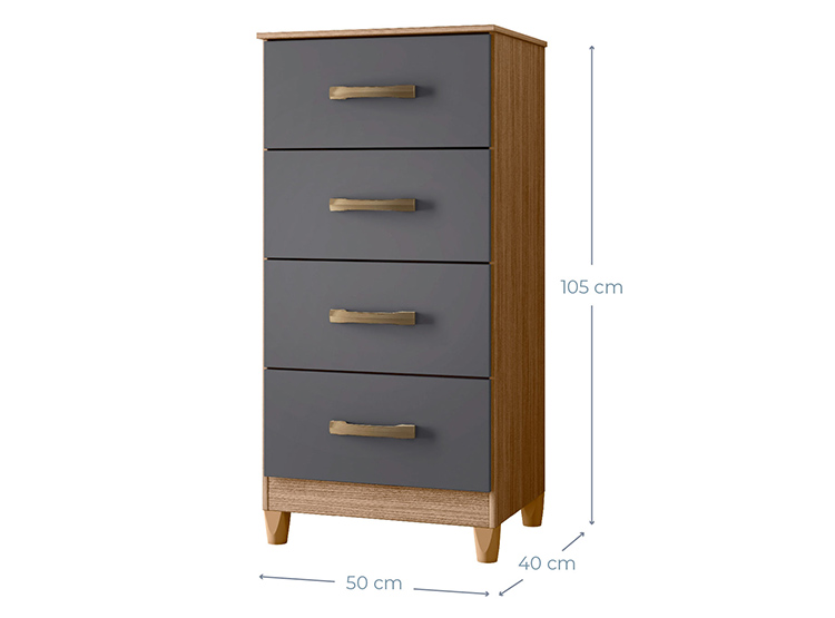 COMODA VEKKA HOME MOBI GRAPHITE 4C - 2