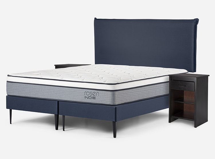 JUEGO DE DORMITORIO ROSEN CAMA EUROPEA INDIE BD 2 PLAZAS + SET MAURICE - 2