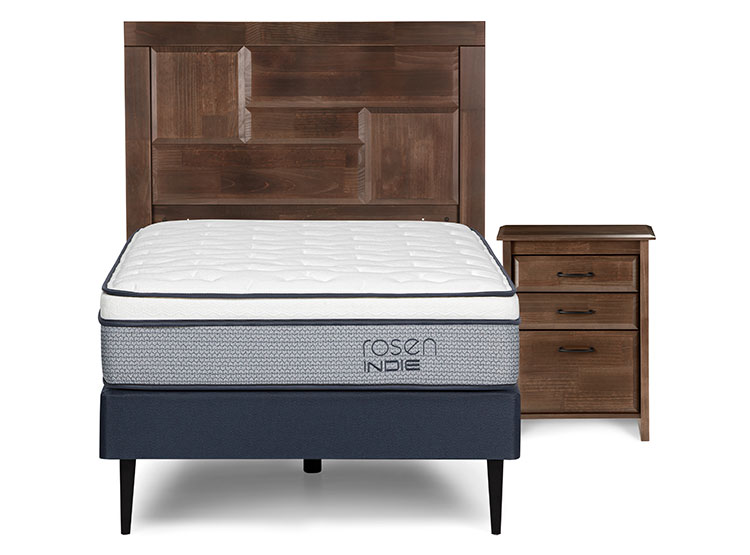 JUEGO DE DORMITORIO ROSEN CAMA EUROPEA INDIE 1.5 PLAZAS + SET DOLCE - 1