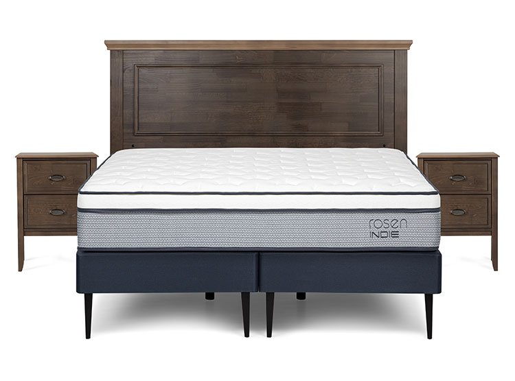 JUEGO DE DORMITORIO ROSEN CAMA EUROPEA INDIE BD 2 PLAZAS + SET ANNA - 1