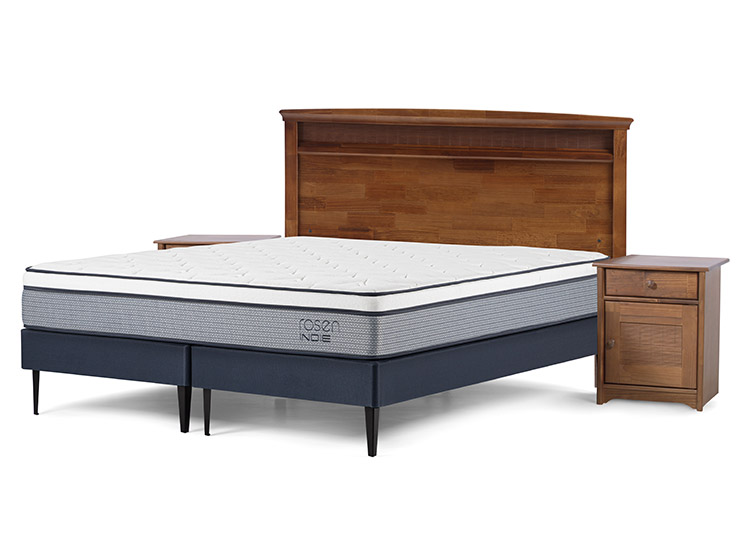 JUEGO DE DORMITORIO ROSEN CAMA EUROPEA INDIE BD 2 PLAZAS + SET VENETO - 2