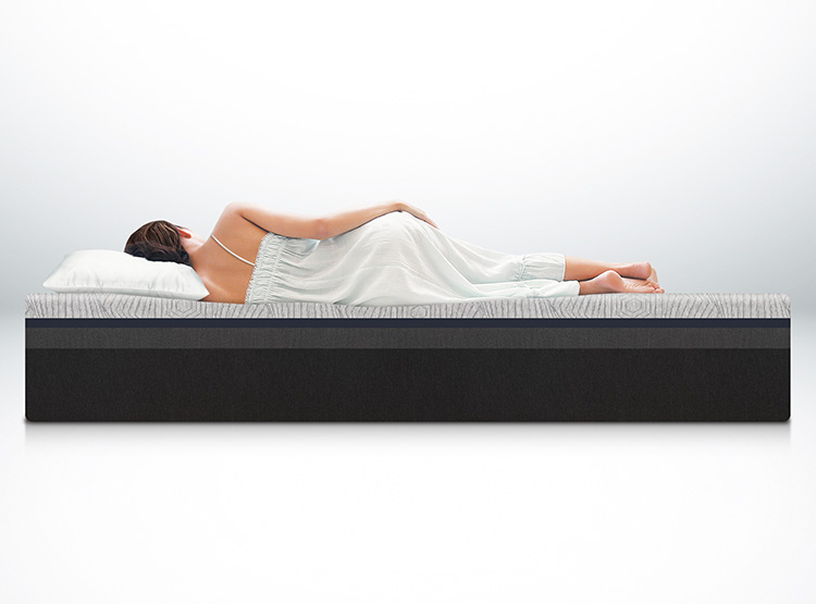 JUEGO DE DORMITORIO CIC CAMA EUROPEA HYBRID PLUS INFINITY KING + VELADORES NIGER - 7