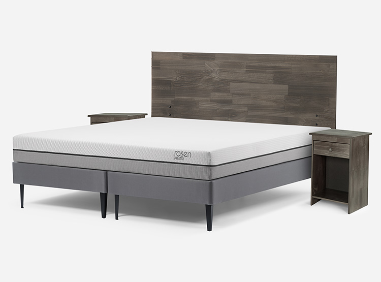 CAMA EUROPEA ROSEN PRATTA BD 2 PLAZAS + SET TABOR GRAFITO - 2
