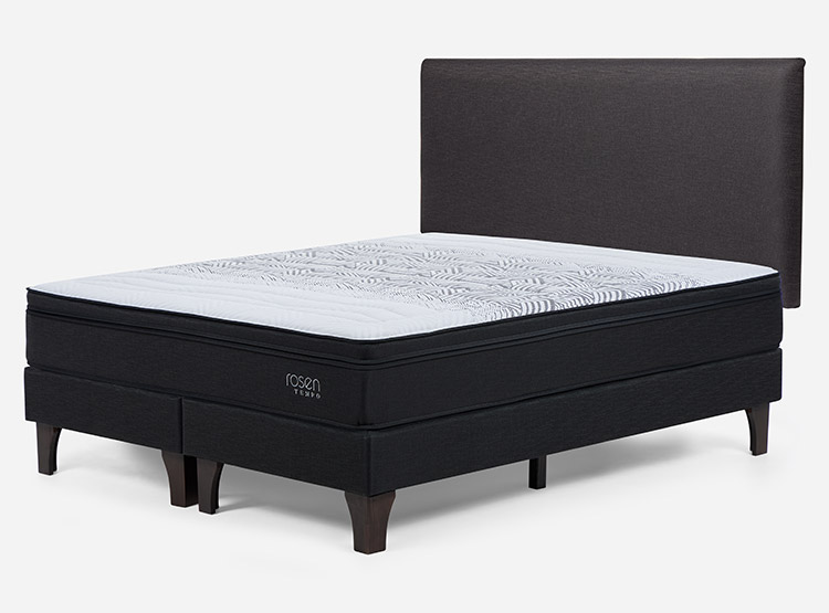 JUEGO DE DORMITORIO ROSEN CAMA EUROPEA TEMPO KING + RESPALDO CONNOR - 2