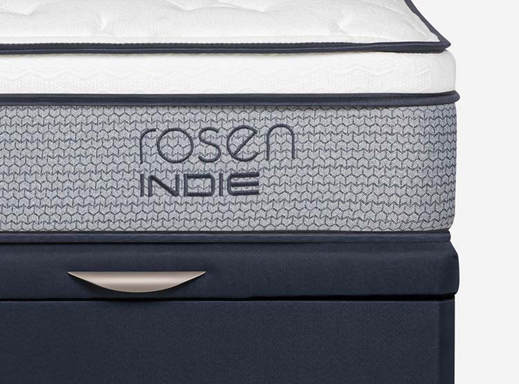 JUEGO DE DORMITORIO ROSEN CAMA BOXET INDIE 2 PLAZAS + RESPALDO FERRARA - 6