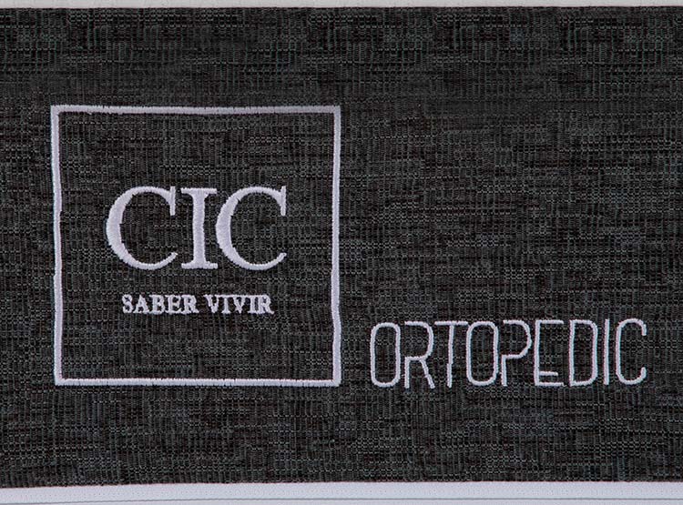 JUEGO DE DORMITORIO CIC CAMA EUROPEA ORTOPEDIC 1.5 PLAZAS + RESPALDO MUNICH GRIS - 5