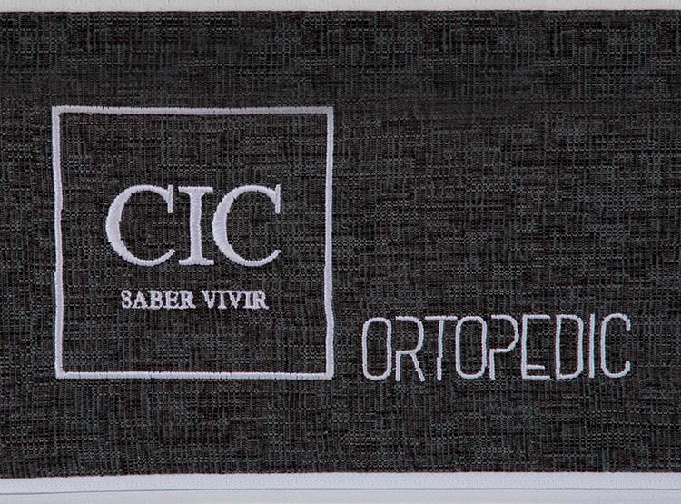 JUEGO DE DORMITORIO CIC CAMA EUROPEA DUBLIN ORTOPEDIC BD 2 PLAZAS + RESPALDO GRIS - 6