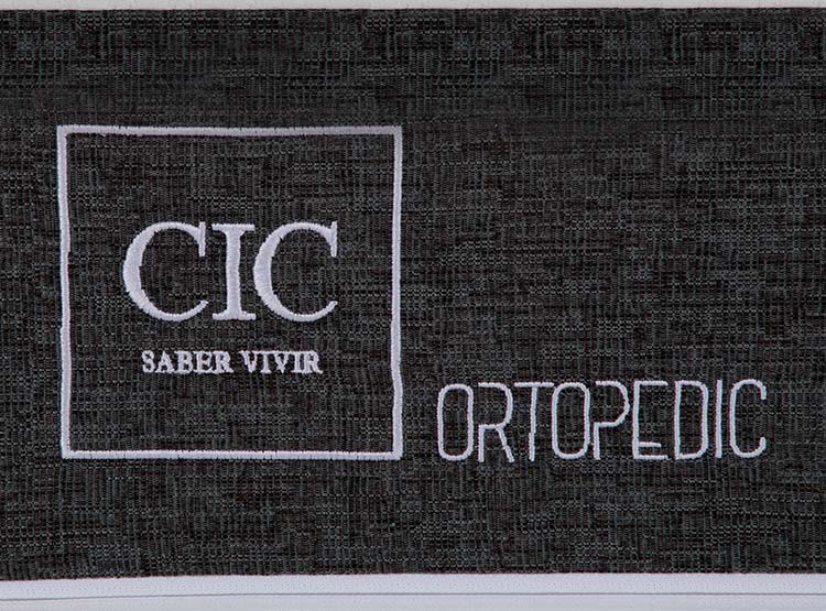 JUEGO DE DORMITORIO CIC CAMA EUROPEA TORINO ORTOPEDIC BD KING + RESPALDO GRIS - 6