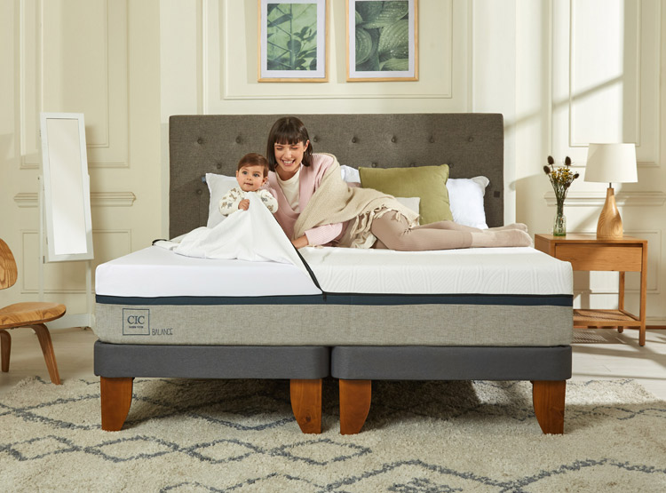 JUEGO DE DORMITORIO CIC CAMA EUROPEA TORINO NEW BALANCE BD 2 PLAZAS + SET GRIS - 7