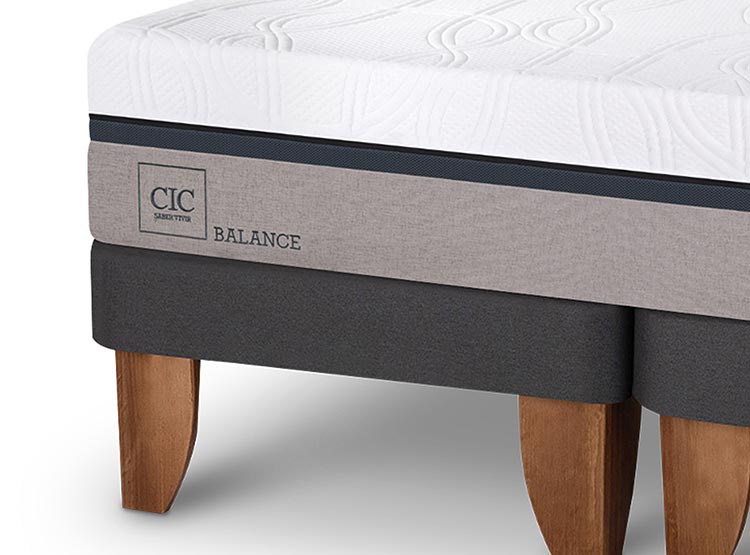 JUEGO DE DORMITORIO CIC CAMA EUROPEA NEW BALANCE BD 2 PLAZAS + RESPALDO DUBLIN GRIS - 4