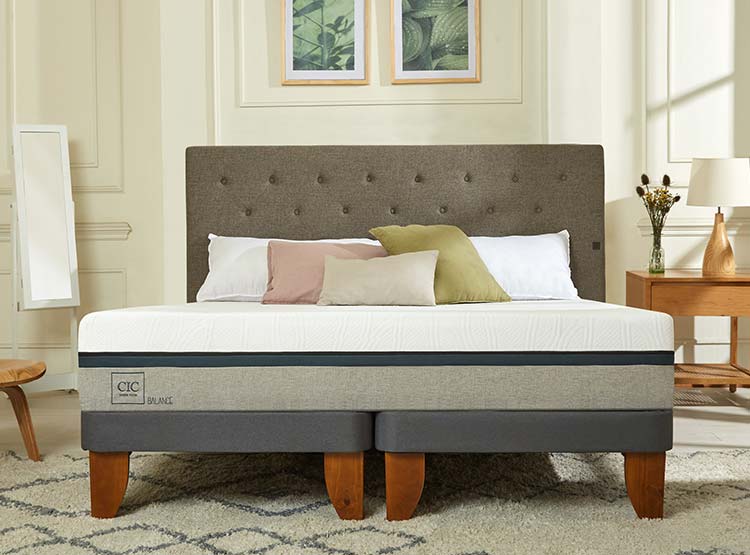 JUEGO DE DORMITORIO CIC CAMA EUROPEA GALES NEW BALANCE BD 2 PLAZAS + SET GRIS - 8