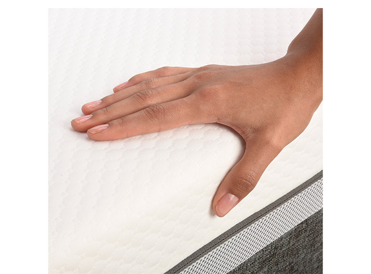 JUEGO DE DORMITORIO CIC CAMA EUROPEA VILLARRICA ORTOPEDIC ADVANCE BN 2 PLAZAS + SET GRIS - 7