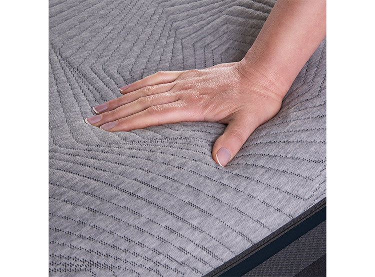 JUEGO DE DORMITORIO CIC CAMA EUROPEA VILLARRICA HYBRID PLUS INFINITY KING + SET GRIS - 5