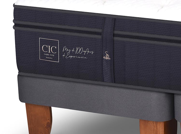 JUEGO DE DORMITORIO CIC CAMA EUROPEA SUPER PREMIUM KING + SET DUBLIN GRIS - 4