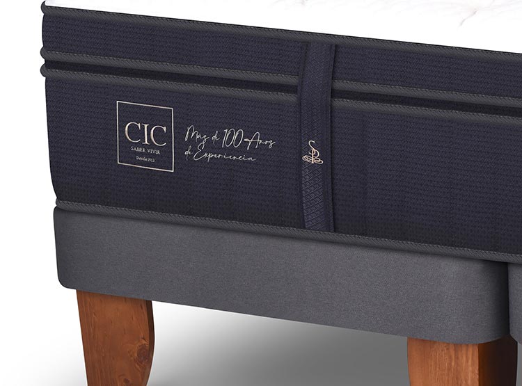 JUEGO DE DORMITORIO CIC CAMA EUROPEA SUPER PREMIUM BD 2 PLAZAS + SET DUBLIN GRIS - 4