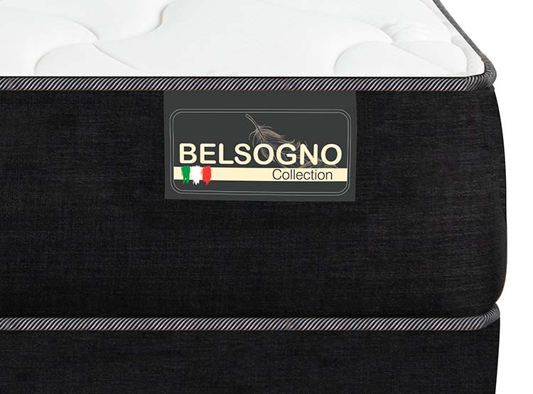 CAMA EUROPEA CIC PLUS BELSOGNO 2 PLAZAS NEGRO - 4