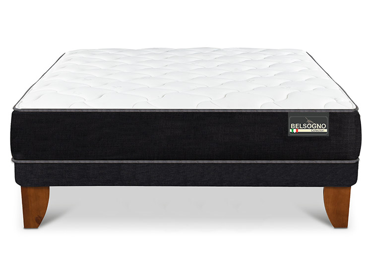 CAMA EUROPEA CIC PLUS BELSOGNO 2 PLAZAS NEGRO - 1