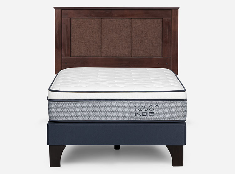 JUEGO DE DORMITORIO ROSEN CAMA EUROPEA INDIE 1 PLAZA + RESPALDO RACHEL