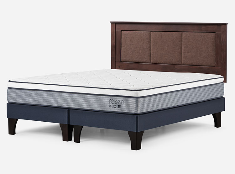 JUEGO DE DORMITORIO ROSEN CAMA EUROPEA INDIE BD 2 PLAZAS + RESPALDO RACHEL - 3