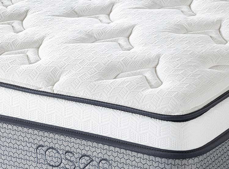 JUEGO DE DORMITORIO ROSEN CAMA EUROPEA INDIE KING + RESPALDO ISSEY GRIS - 5