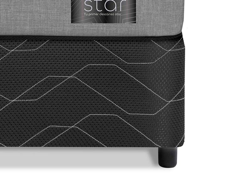 JUEGO DE DORMITORIO FLEX CAMA AMERICANA STAR 2 PLAZAS + SET ASTURIAS - 3