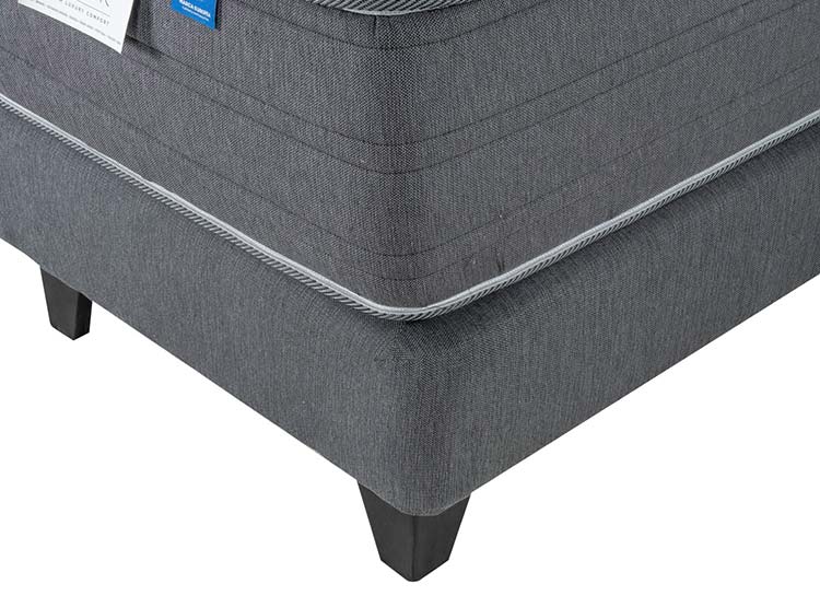 CAMA EUROPEA 2 PLAZAS BLACK BASE DIVIDIDA + RESPALDO ROYAL FLEX - 4