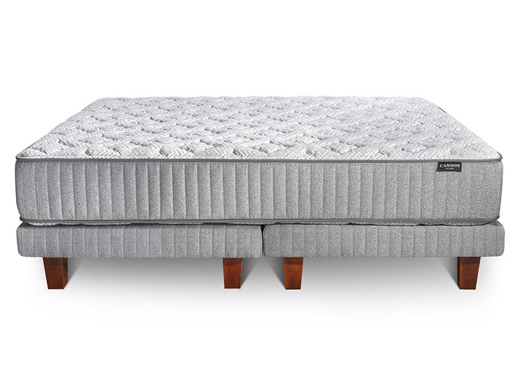 CAMA EUROPEA CANNON HYBRID VISCO 2 PL+ ALMOHADAS - 3