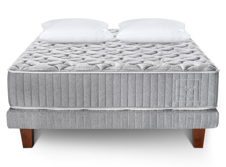 CAMA EUROPEA CANNON HYBRID WOOL 2 PL + ALMOHADAS - 1