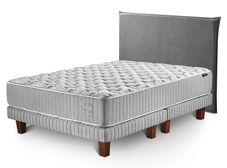 CAMA EUROPEA CANNON HYBRID WOOL 2 PL + RESPALDO PESTAÑA - 2