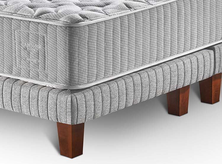 CAMA EUROPEA CANNON HYBRID WOOL 2 PL + RESPALDO PESTAÑA - 5