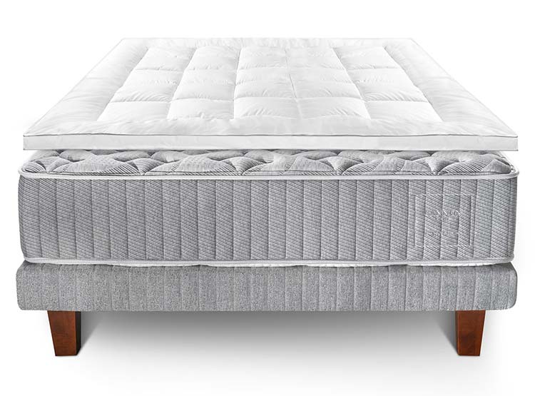 CAMA EUROPEA CANNON HYBRID WOOL 2 PL + TOPPER - 1