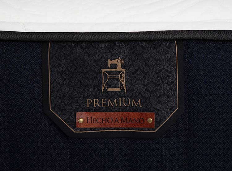JUEGO DE DORMITORIO CIC CAMA EUROPEA PREMIUM BD 2 PLAZAS + RESPALDO VILLARRICA NEGRO - 7