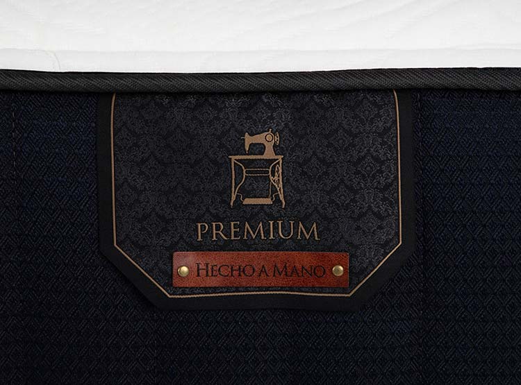 JUEGO DE DORMITORIO CIC CAMA EUROPEA PREMIUM KING + RESPALDO VILLARRICA NEGRO - 7