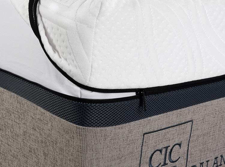 JUEGO DE DORMITORIO CIC CAMA EUROPEA BALANCE BD 2 PLAZAS + RESPALDO MUNICH ALPINO - 6