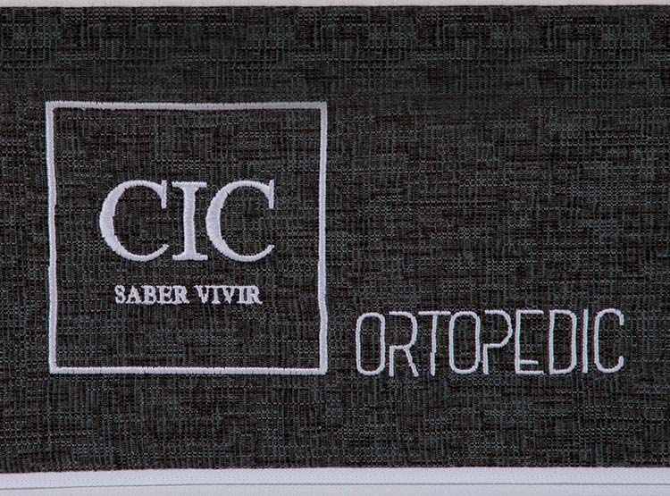 JUEGO DE DORMITORIO CIC CAMA EUROPEA ORTOPEDIC 1.5 PLAZAS + RESPALDO MUNICH NEGRO - 7