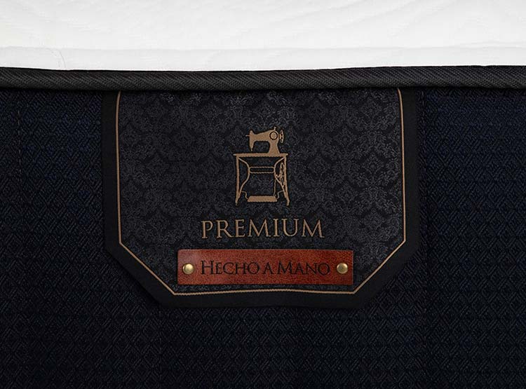 JUEGO DE DORMITORIO CIC CAMA EUROPEA PREMIUM 1.5 PLAZAS + RESPALDO MUNICH NEGRO - 7