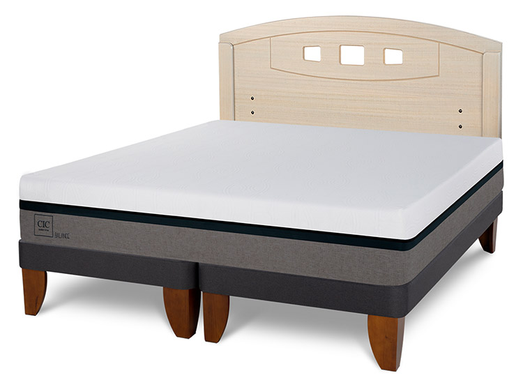 JUEGO DE DORMITORIO CIC CAMA EUROPEA BALANCE BD 2 PLAZAS + RESPALDO GALES ALPINO - 2
